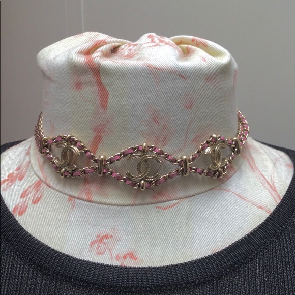 Sold Chanel Triple CC Double Chain Necklace, Metal and Lambskin - Picture 2 of 7